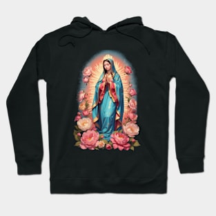 Miracles Bloom with Our Lady of Guadalupe Hoodie